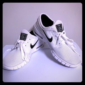 All White Mesh Stefan Janoski Air Max Nike SB